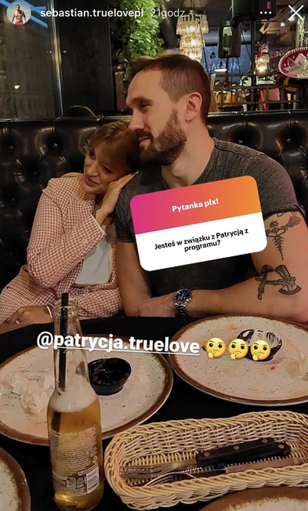 Sebastian z "True Love" jest w związku z Patrycją?