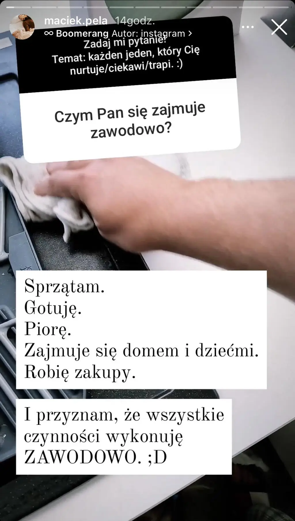 Maciej Pela o pracy w domu