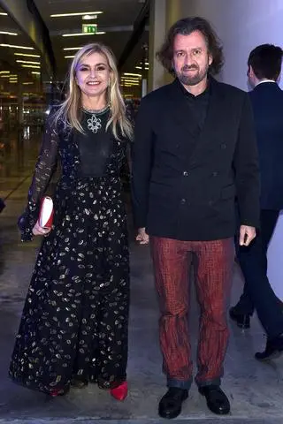 Monika Olejnik z partnerem