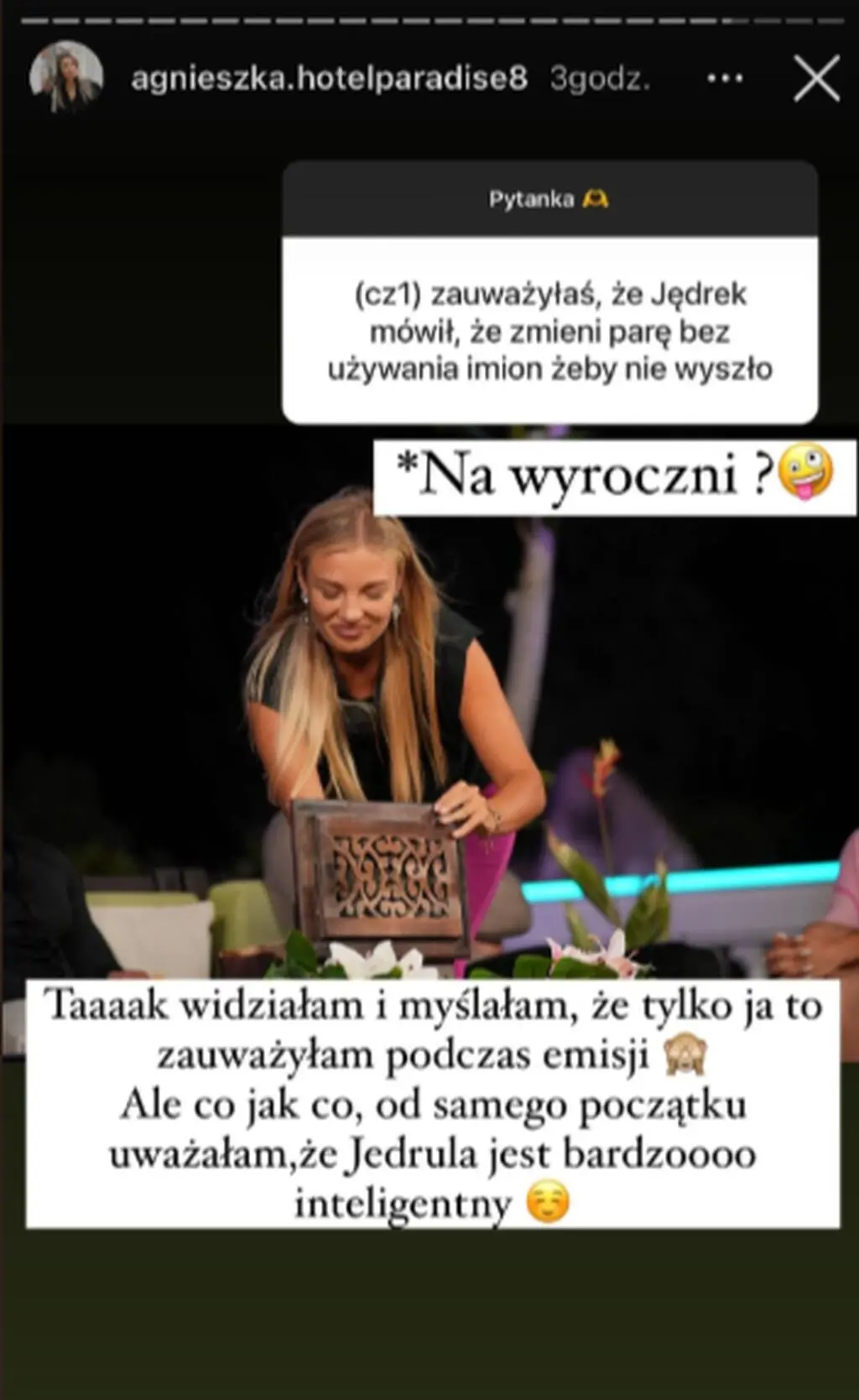 Agnieszka Siedlak z "Hotelu Paradise 8" o zachowaniu Jędrzeja