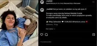 Matylda Kirstein po narodzinach córki