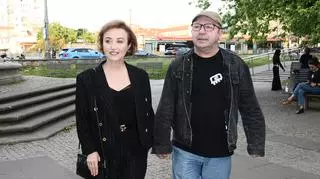 Zbigniew Zamachowski i Gabriela Muskała nie szczędzili sobie czułości na premierze. Miłość kwitnie!