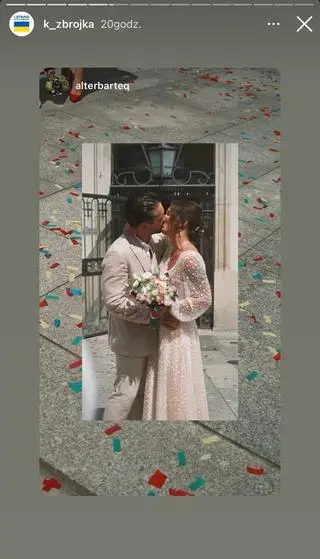 Ślub Otara Saralidze i Katarzyny Zbrojewicz