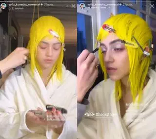 Sofia Konecka Manescal w żółtych włosach