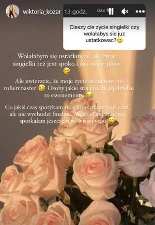 Wiktoria Kozar z "HP" o byciu singielką