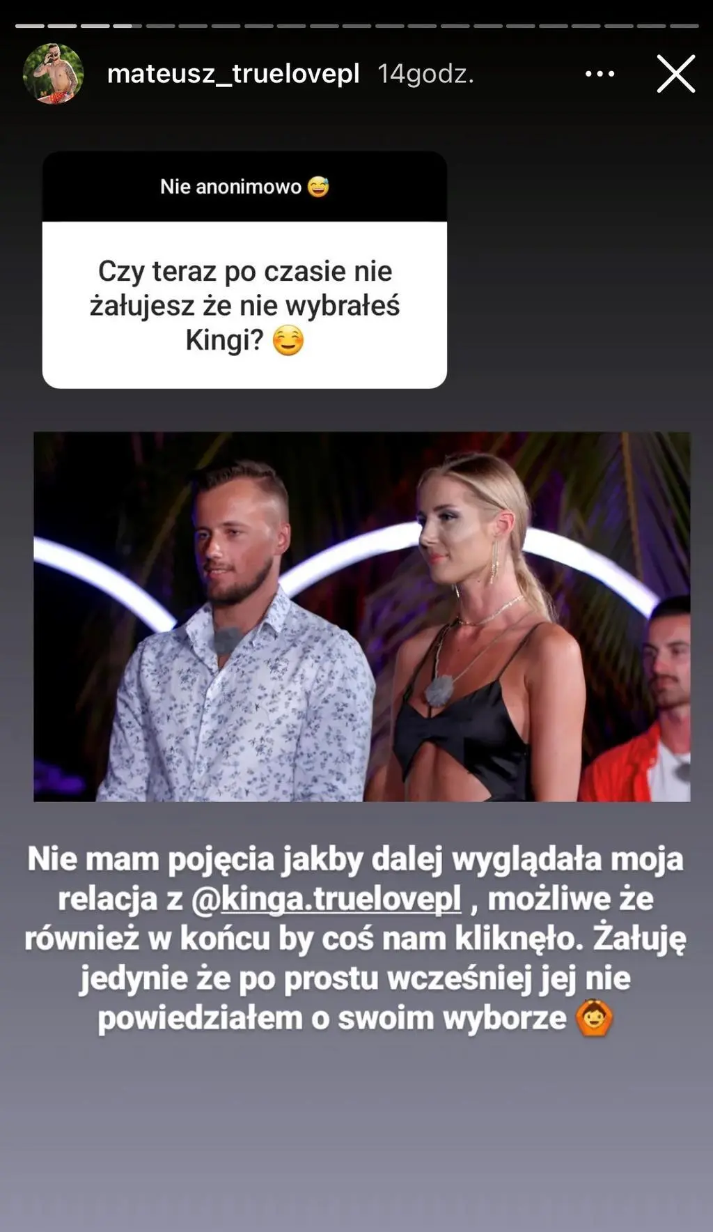Mateusz z "True Love"