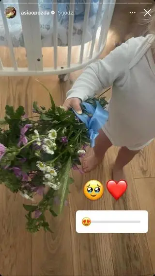 Joanna Opozda dostała prezent od syna