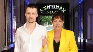 Justyna Sieńczyłło z synem Kajetanem Kamińskim