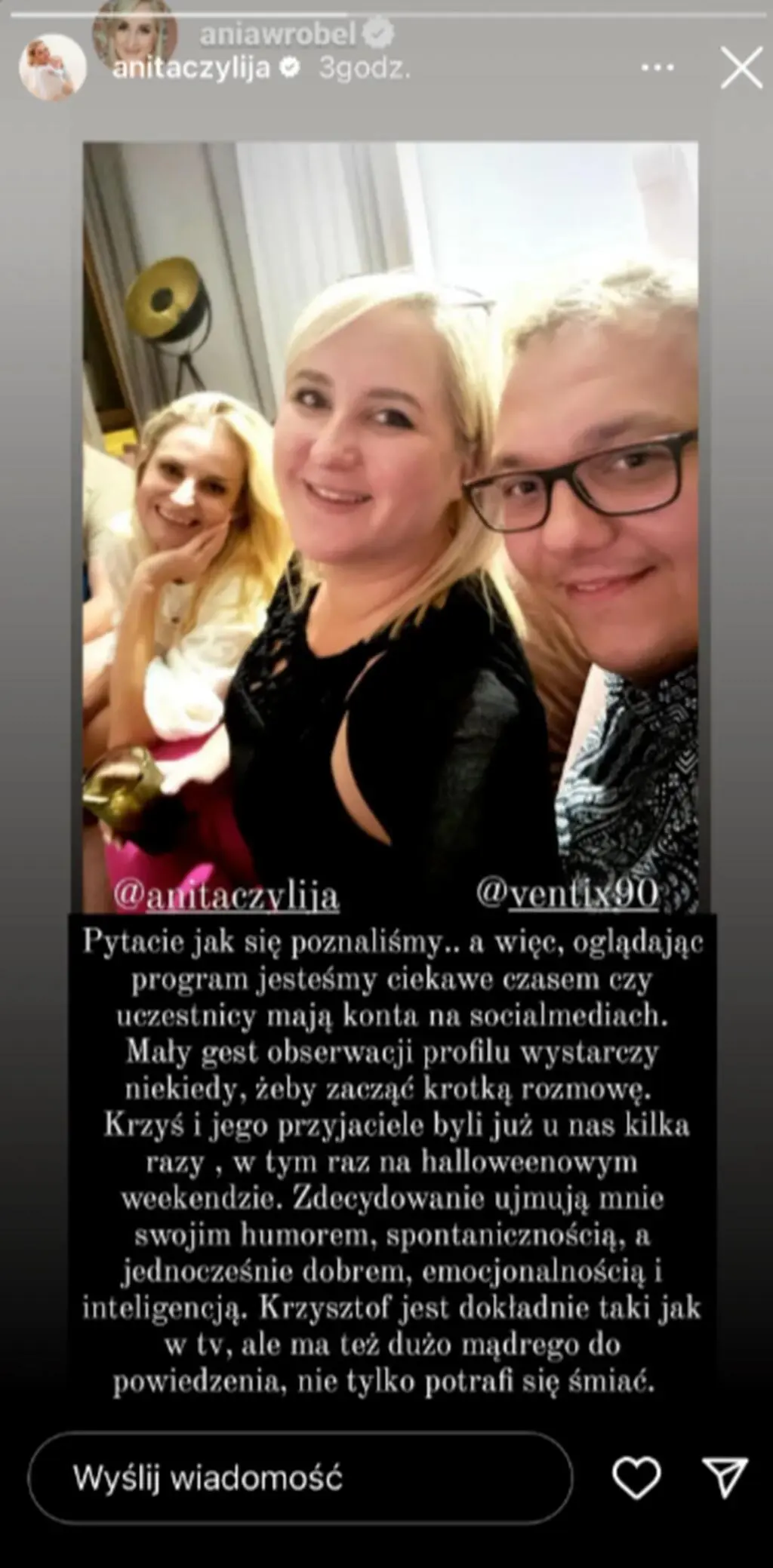 Krzysztof ze "ŚOPW" z uczestnikami z innych edycji