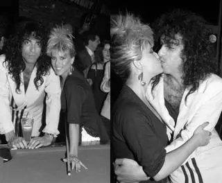 Samantha Fox z Paulem Stanleyem 