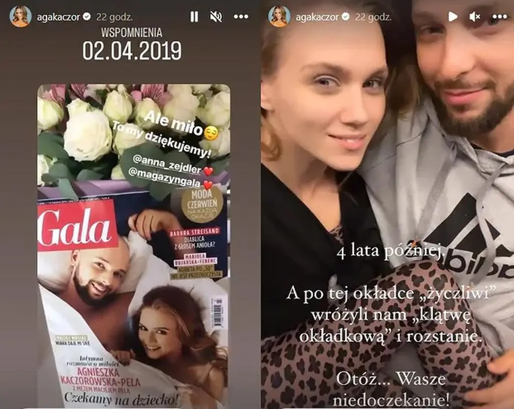 Agnieszka Kaczorowska i Maciej Pela
