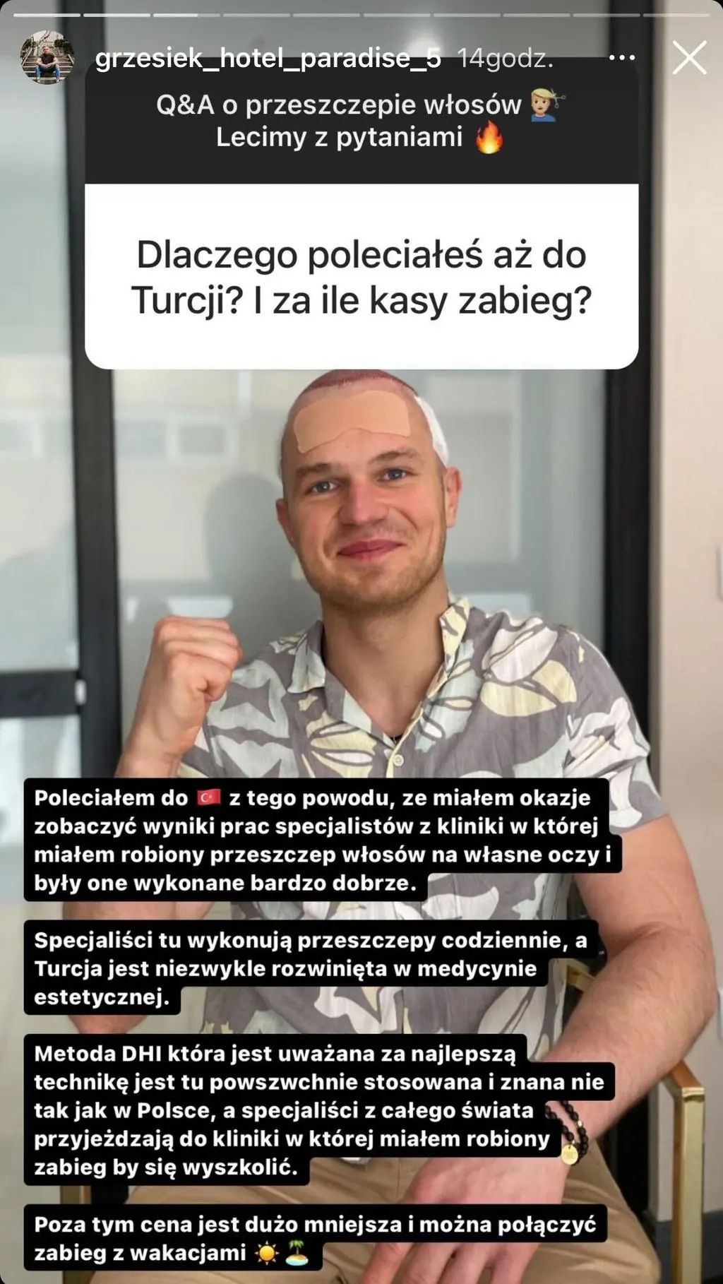 Grzegorz Bartoszek z "Hotelu Paradise"