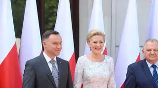 Prezydent Andrzej Duda z małżonką, Agatą Kornhauser-Dudą