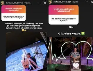 Mateusz z "True Love" o uczuciach do Agaty