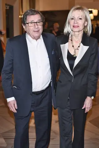 Janusz Gajos z żoną Elżbietą