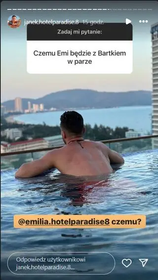 Janek z "Hotelu Paradise 8" o sparowaniu Emilii i Bartka