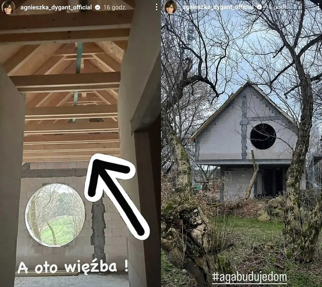 Agnieszka Dygant nadzoruje budowę domu