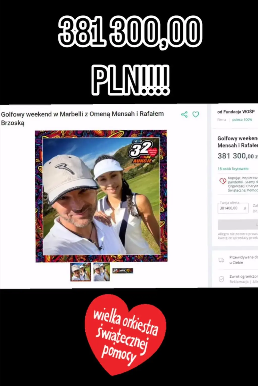IG: Omenaa Mensah i Rafał Brzoska