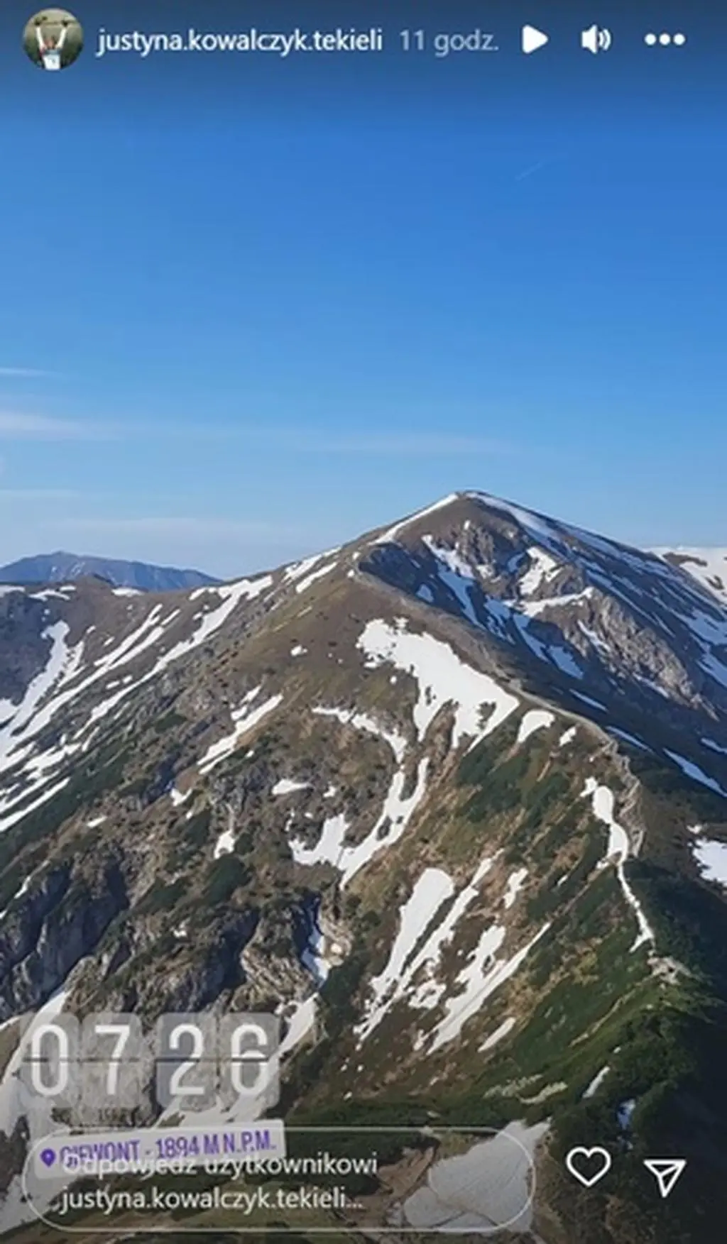 Justyna Kowalczyk zdobyła Giewont