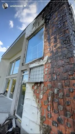 Sławek Uniatowski pokazał dom po pożarze