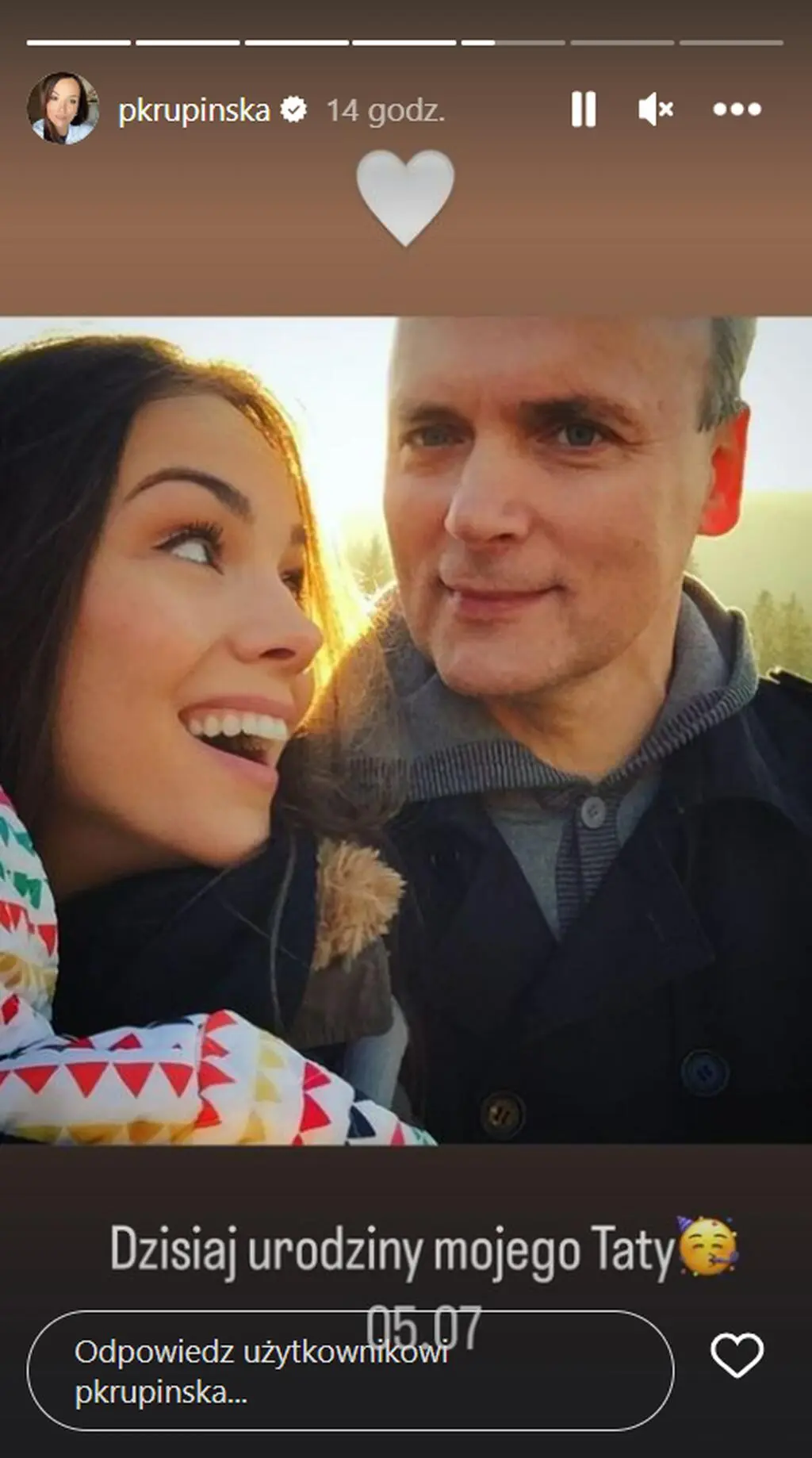 Paulina Krupińska-Karpiel pokazała zdjęcie z tatą
