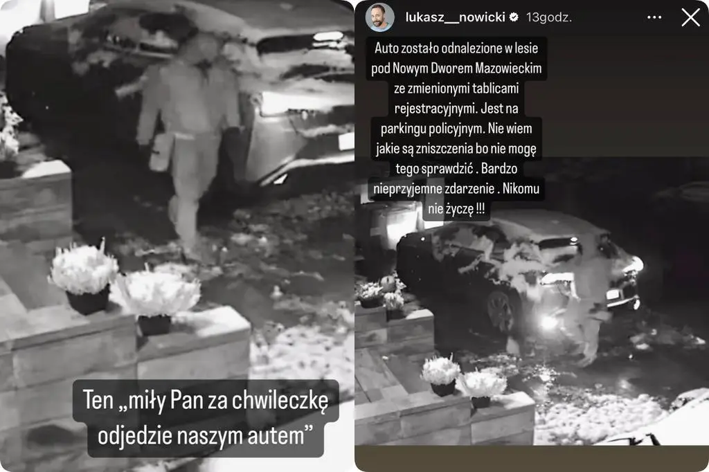 Łukasz Nowicki padł ofiarą kradzieży 