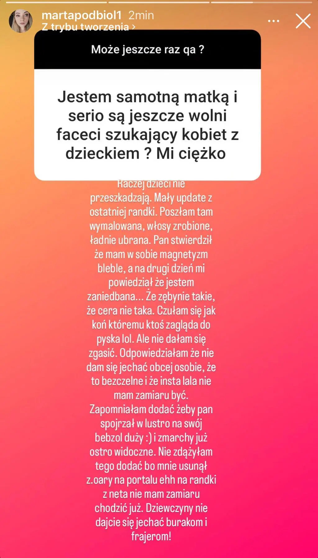 Marta Podbioł ze "Ślubu od pierwszego wejrzenia" o randkowaniu