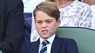Książę George na finale Wimbledonu. Stroił miny i dłubał w nosie