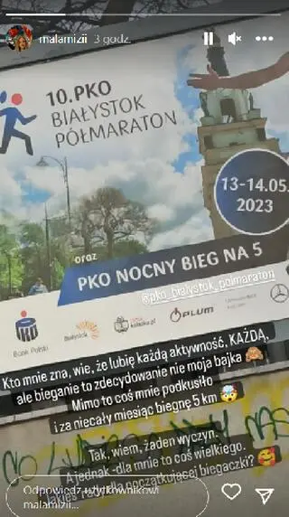 Agnieszka Miezianko ze "ŚOPW" weźmie udział w maratonie
