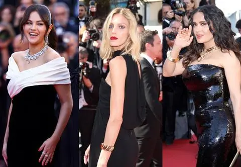 Na czerwonym dywanie w Cannes królowała klasyka. Błyszczały Selena Gomez, Salma Hayek i Anja Rubik