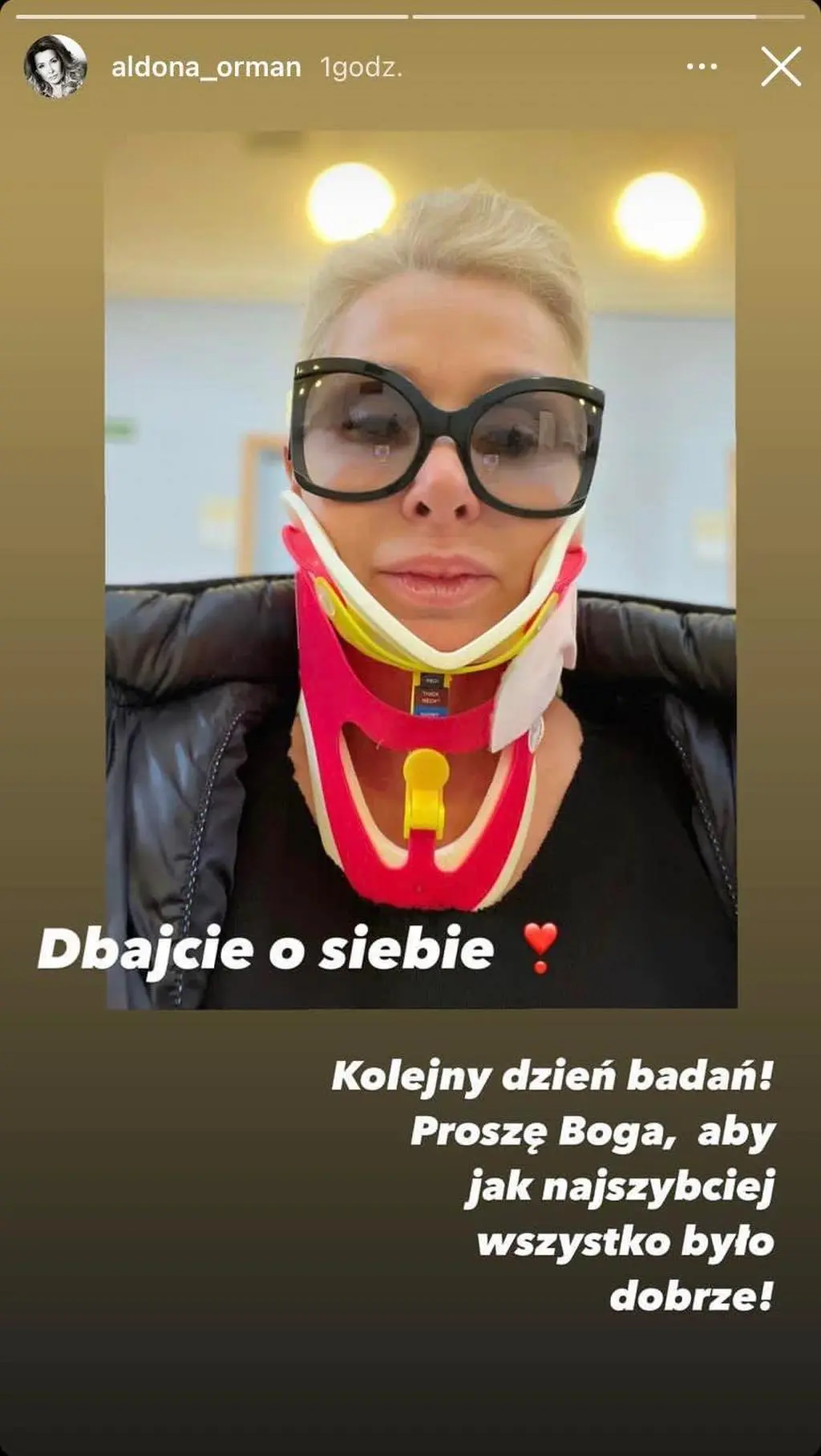 Aldona Orman miała wypadek. Gwiazda relacjonuje powrót do domu