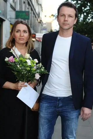 Lesław Żurek z żoną Katarzyną Misiewicz