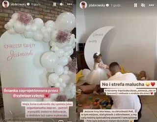 Sylwia Przybysz i Jan Dąbrowski pokazali, jak wyglądał chrzest ich dziecka
