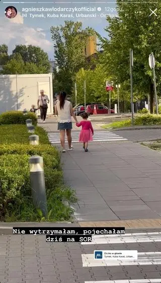 Agnieszka Włodarczyk pojechała z synem na SOR