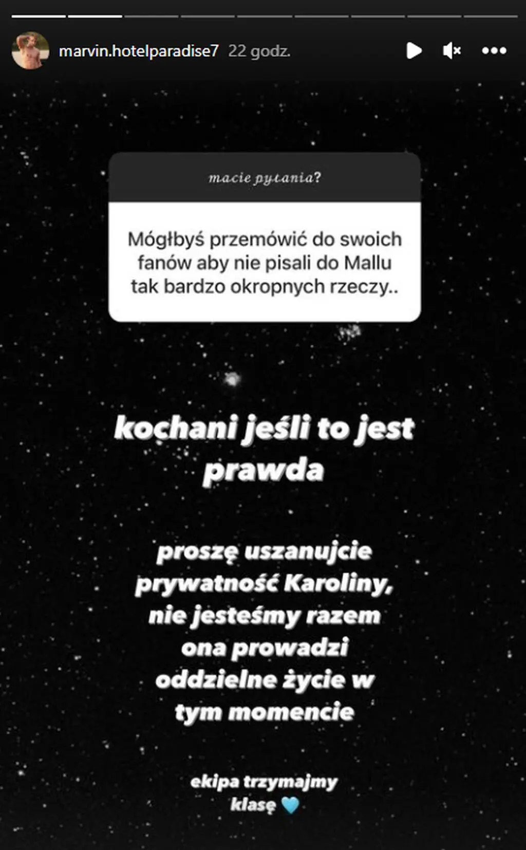Marvin Kruciński z "Hotelu Paradise"