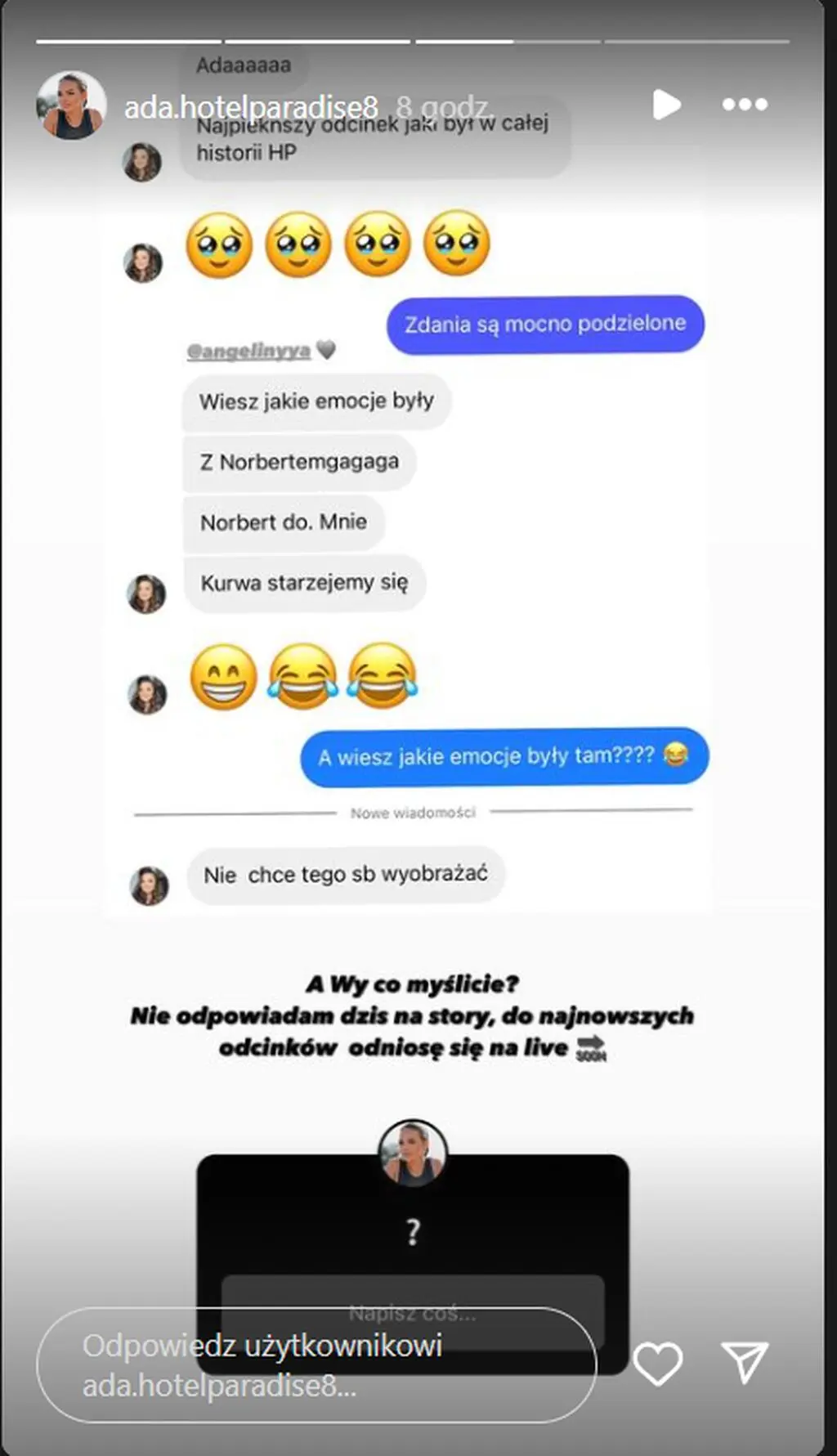 Ada z "HP" komentuje