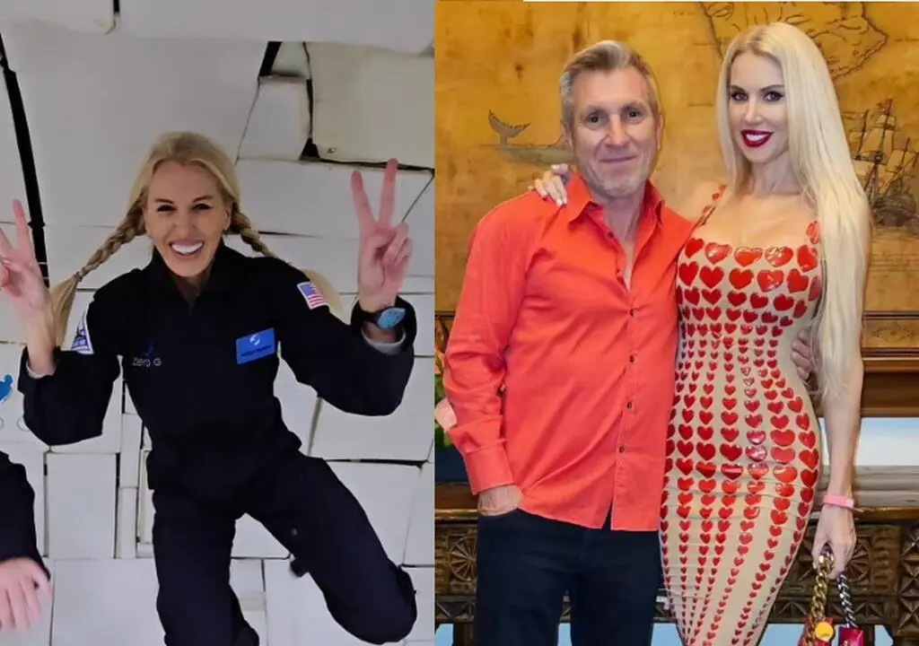 Aneta Glam-Kurp podczas przygotowań do wyprawy w kosmos / Aneta Glam-Kurp i jej partner George R Wallner
