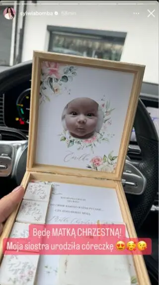 Sylwia Bomba zostanie matką chrzestną