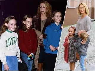 Anna Kalczyńska z dziećmi