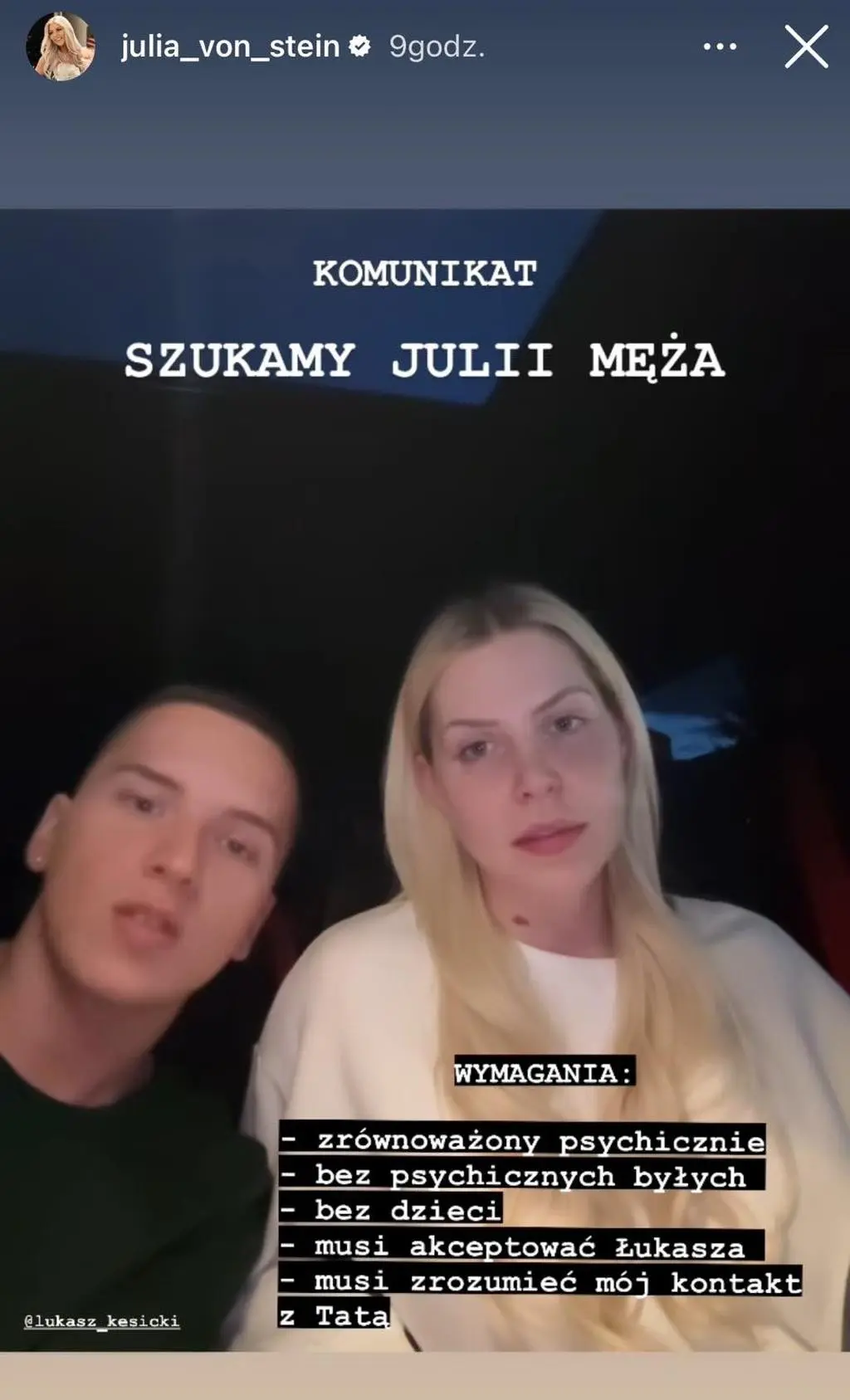 Julia von Stein szuka męża