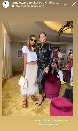 Anna Lewandowska z Georginą Rodriguez