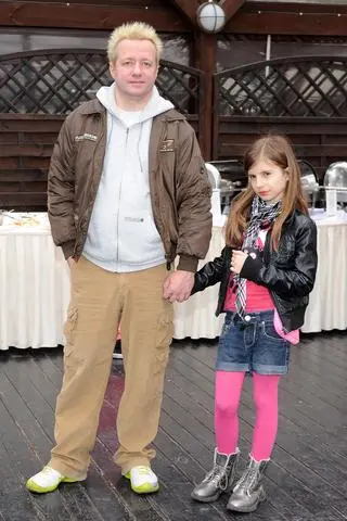 Robert Leszczyński z córką Vesną Leszczyńską. Rok 2013