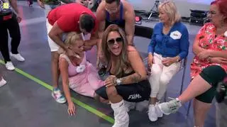 Krytyczny moment w programie "99 - gra o wszystko. VIP". "Królowa życia" osunęła się na podłogę