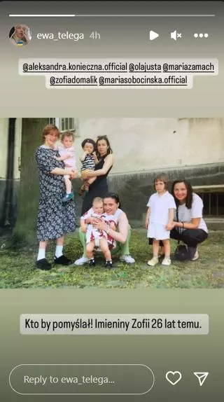 Ewa Telega dodała sentymentalne zdjęcie z córką Zofią Domalik