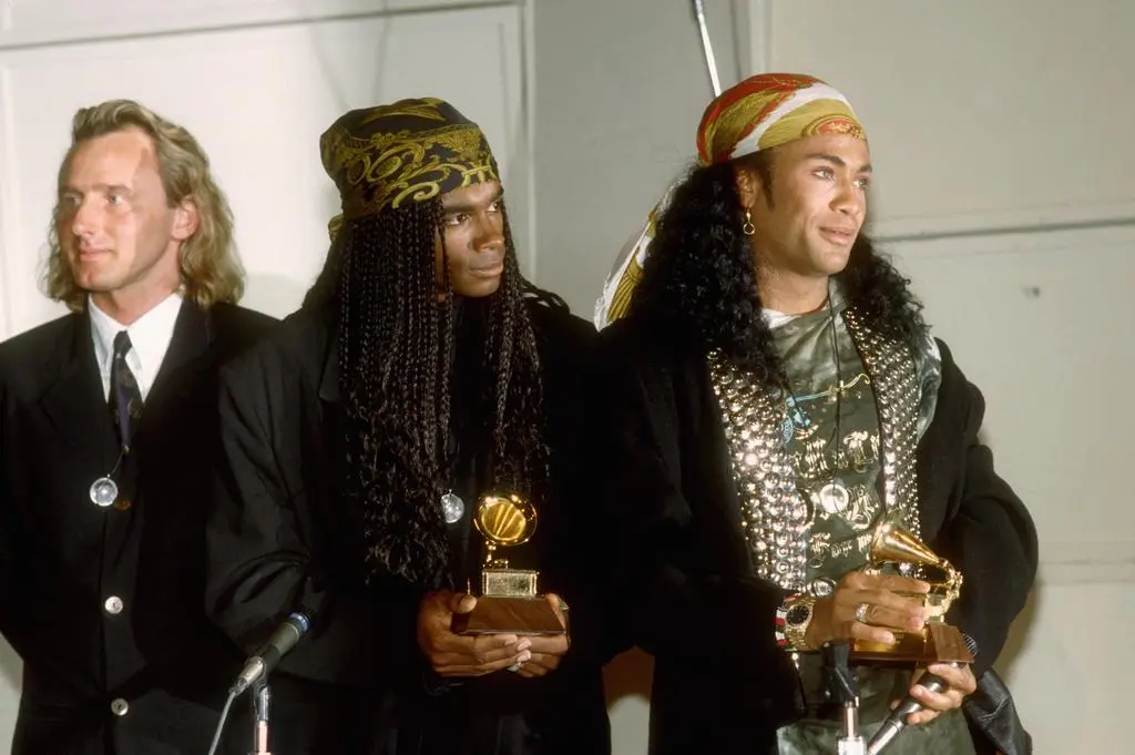 Fabrice "Fab" Morvan i Rob Pilatus z nagrodą Grammy