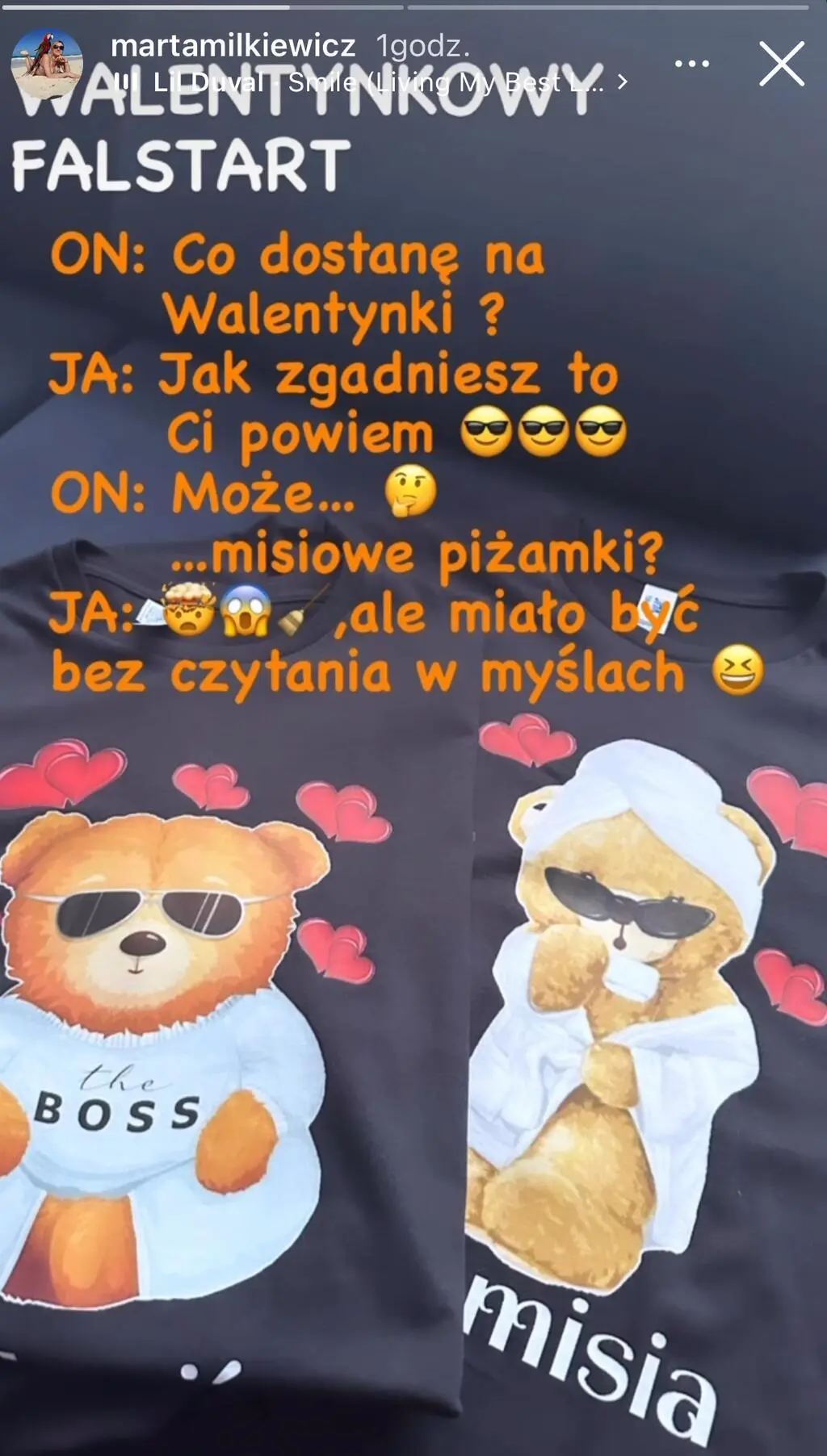 Marta Milkiewicz na Instagramie
