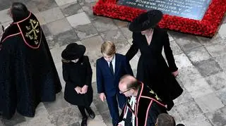 Pogrzeb Elżbiety II: Księżna Kate z dziećmi