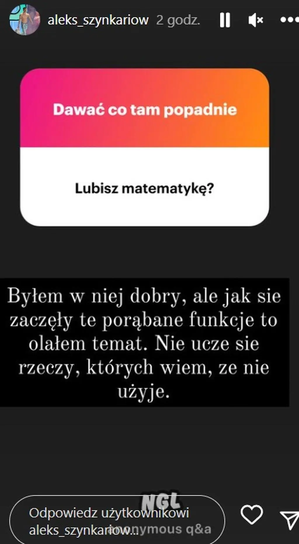 Aleksander Szynkariow odpowiedział na pytania fanów