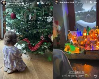 Córka Zosi Zborowskiej przy choince