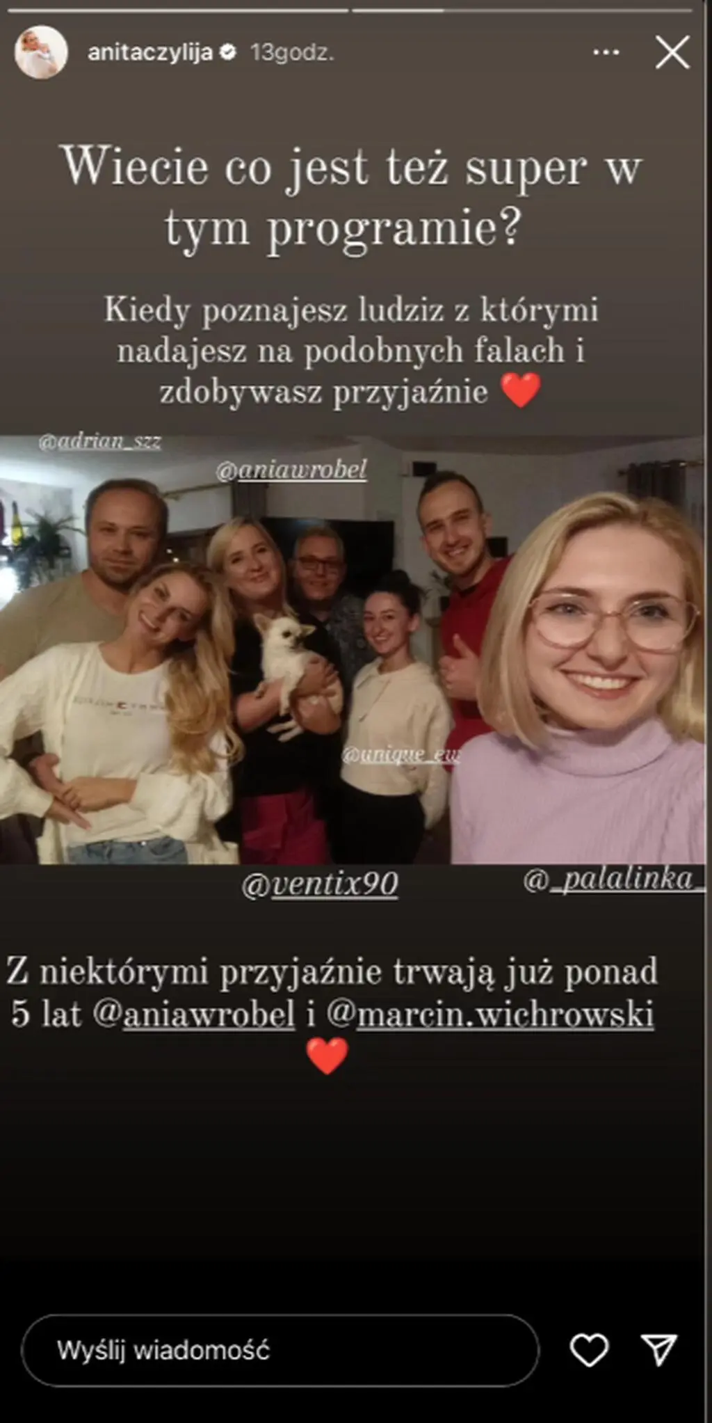 Krzysztof ze "ŚOPW" z uczestnikami poprzednich edycji